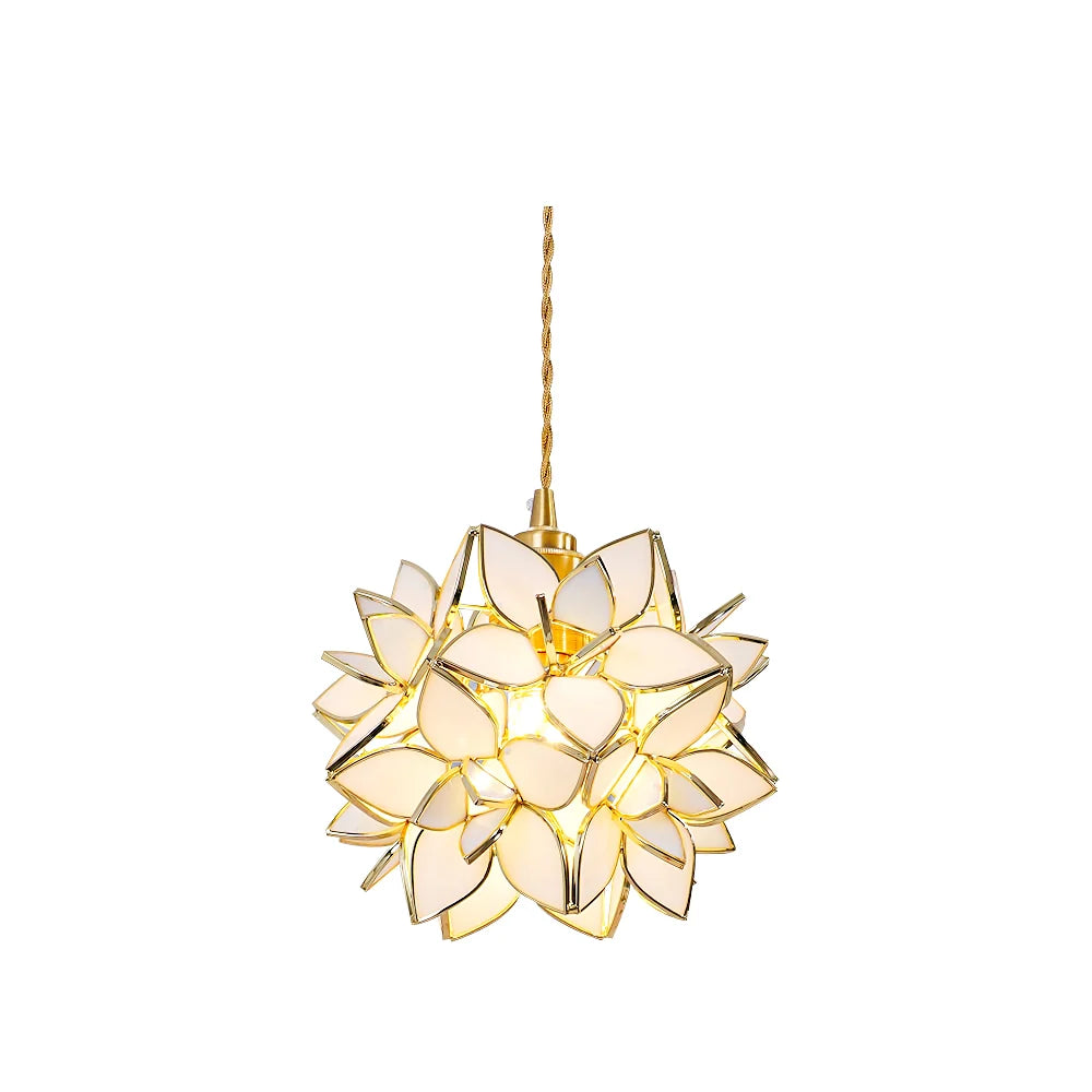 Floral Glass Pendant Lamp