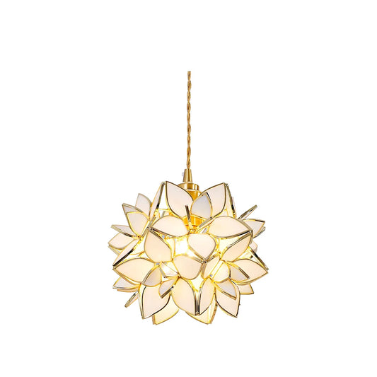 Floral Glass Pendant Lamp