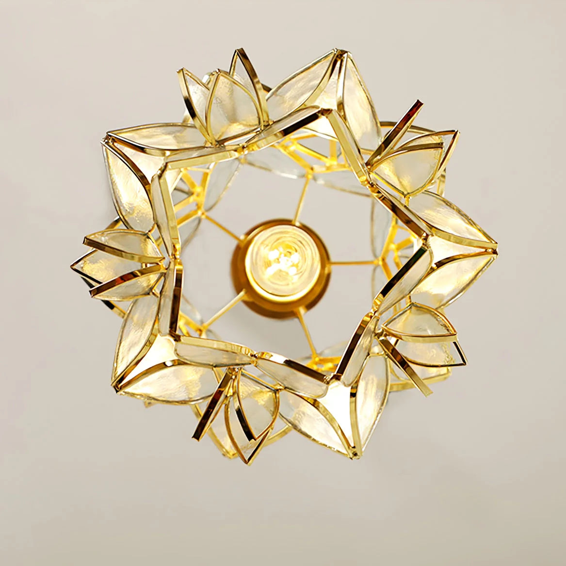 Floral Glass Pendant Lamp