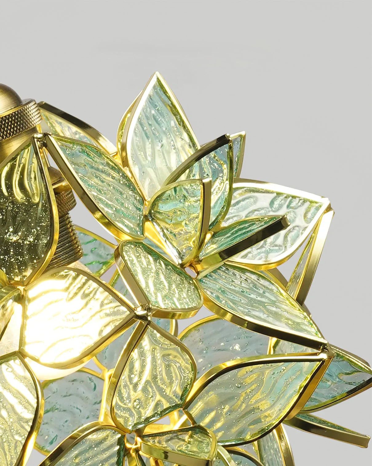 Floral Glass Pendant Lamp
