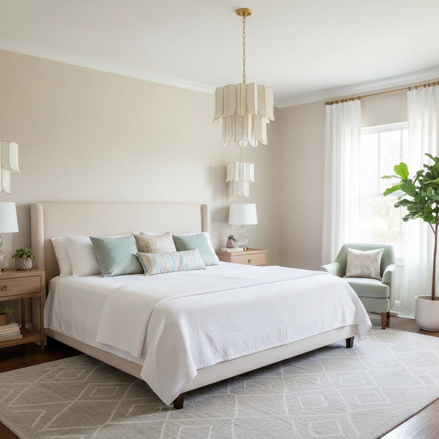 Cartagena Vintage Gold Leaf Chandelier