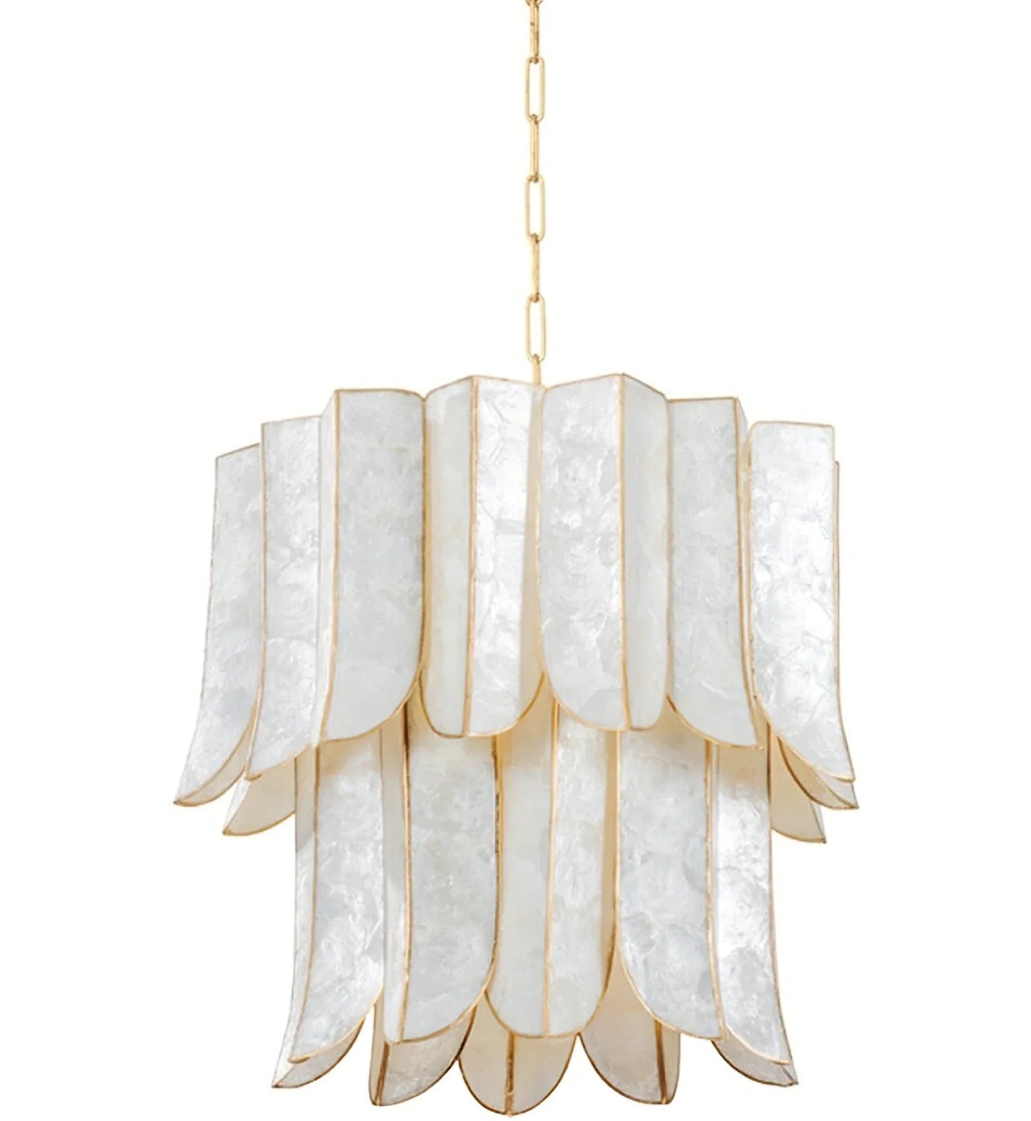 Cartagena Vintage Gold Leaf Chandelier