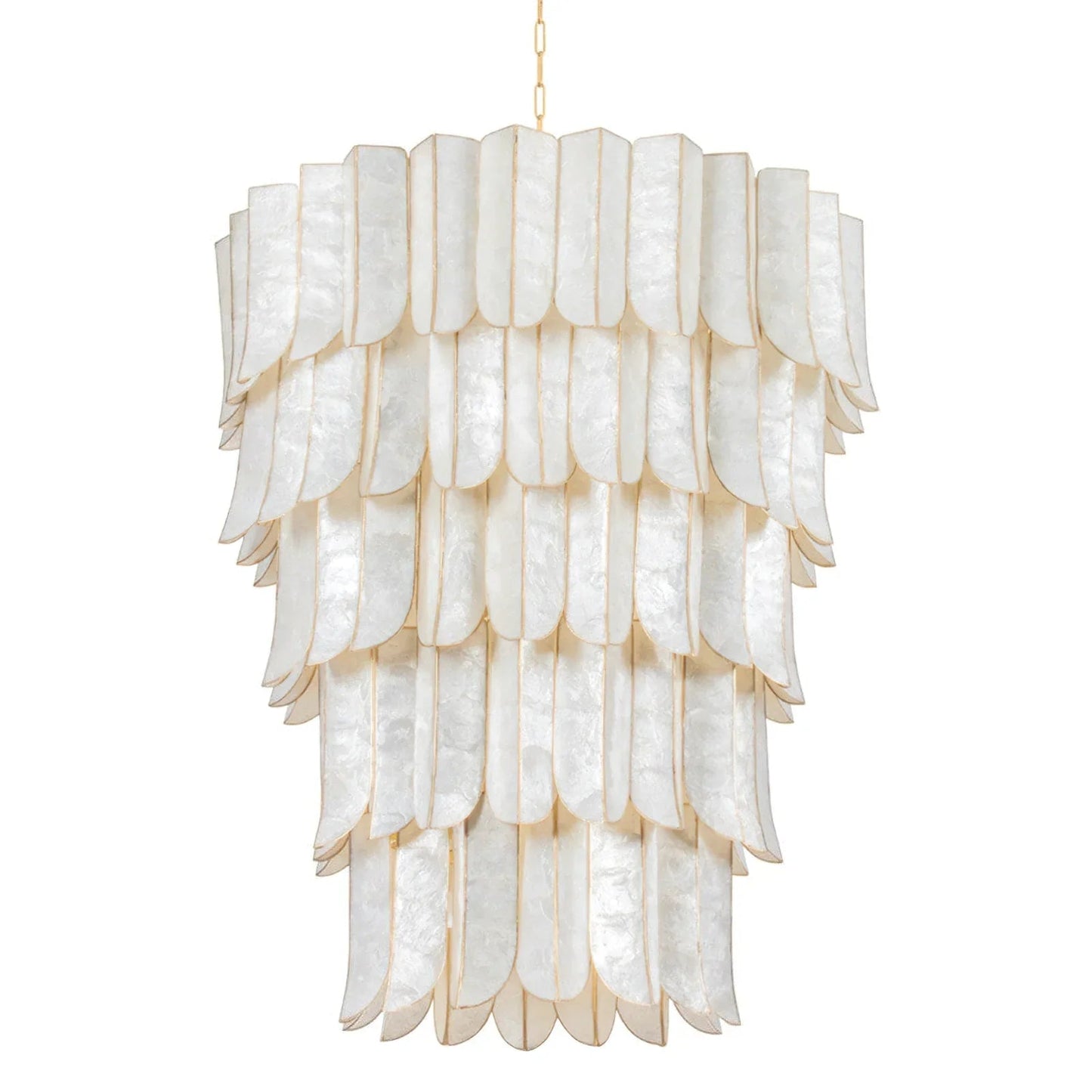 Cartagena Vintage Gold Leaf Chandelier