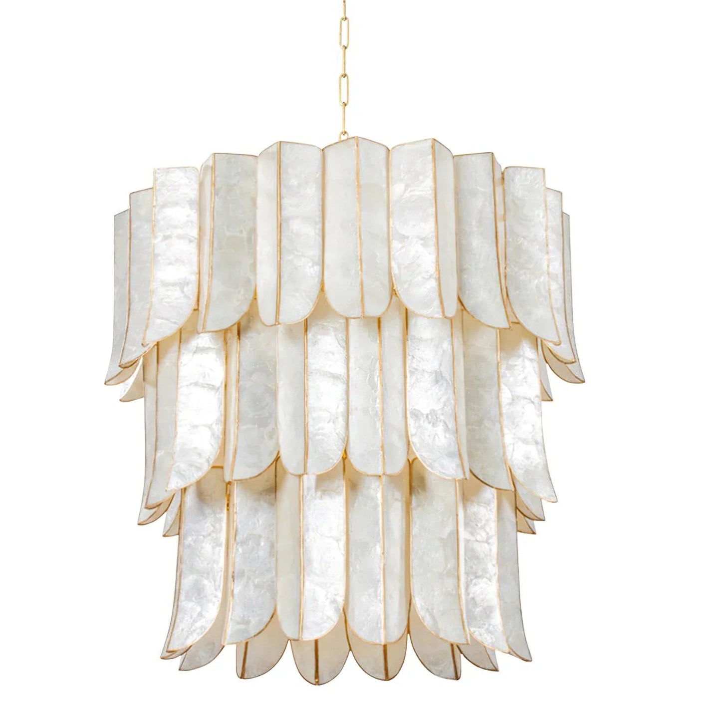Cartagena Vintage Gold Leaf Chandelier