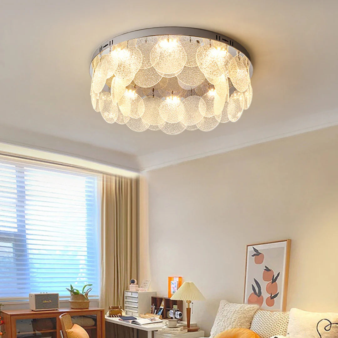 Casper Disc Glass Ceiling Lamp