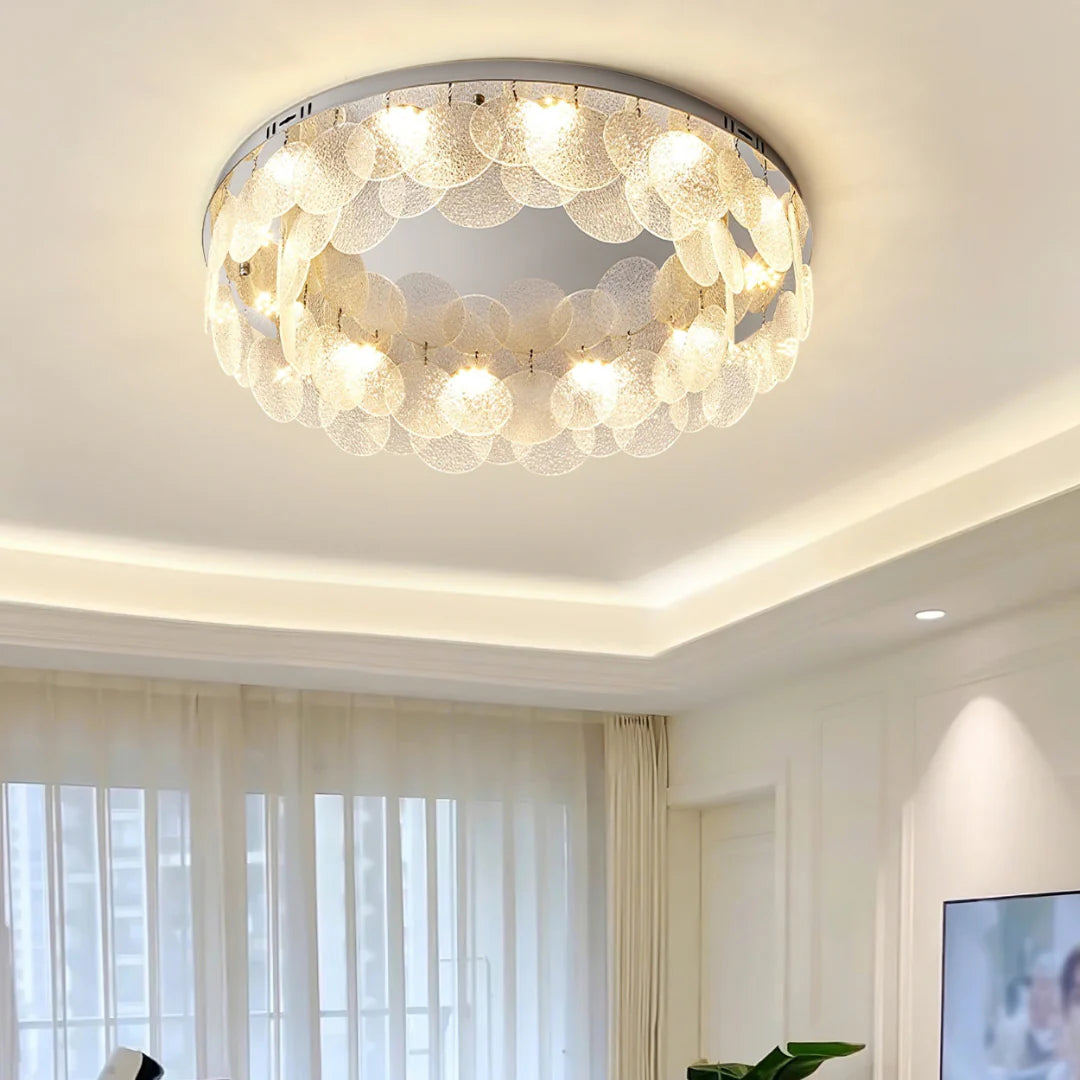 Casper Disc Glass Ceiling Lamp