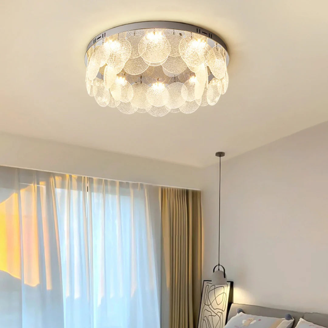 Casper Disc Glass Ceiling Lamp
