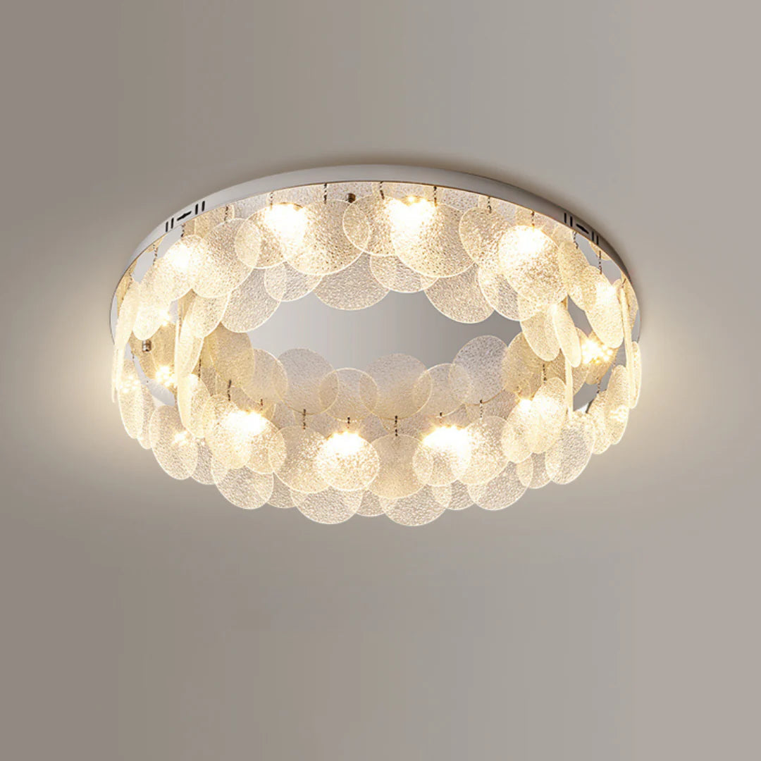 Casper Disc Glass Ceiling Lamp
