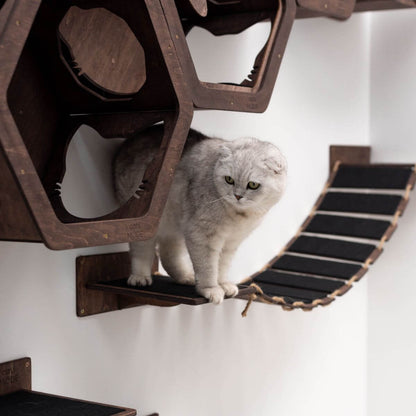 Cat Wood Bridge Dark Walnut