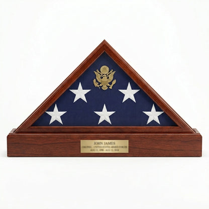 American Flag Display Case Pedestals, US Flags Frame.