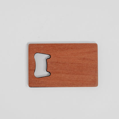 Wood Veneer Wallet Bottle Opener