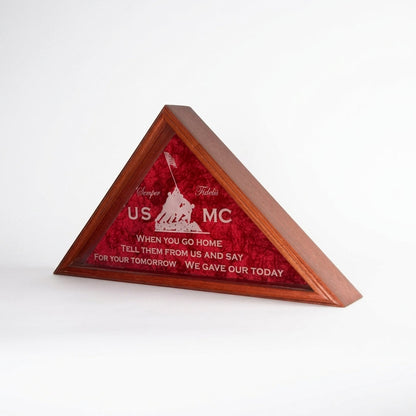 Ceremonial Casket Flag Cases, Casket Flag Case - Red