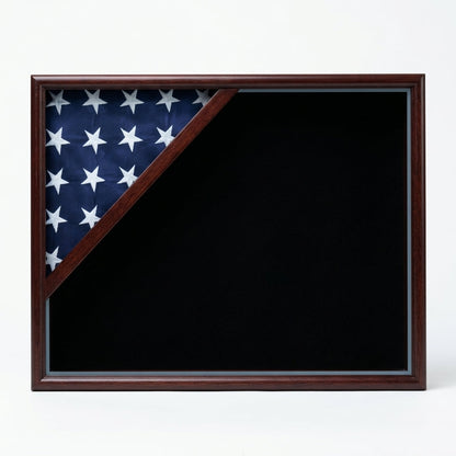Shadow box for 3x5 flag, Cherry Finish