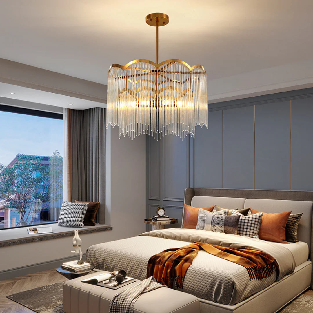 Classic Maria Glass Rod Chandelier