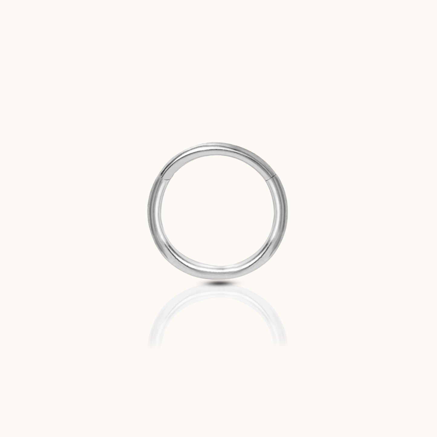 Classic Clicker 6mm Titanium Hinged Hoop Earring