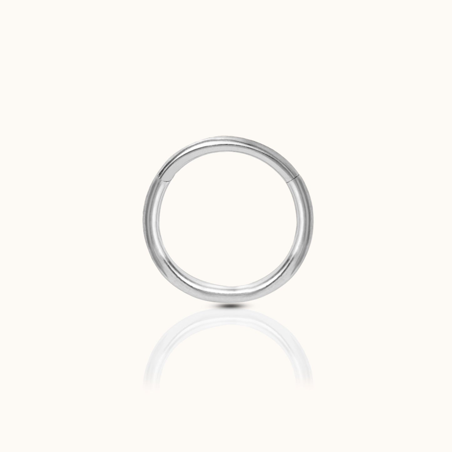 Classic Clicker 8mm Titanium Hinged Hoop Earring