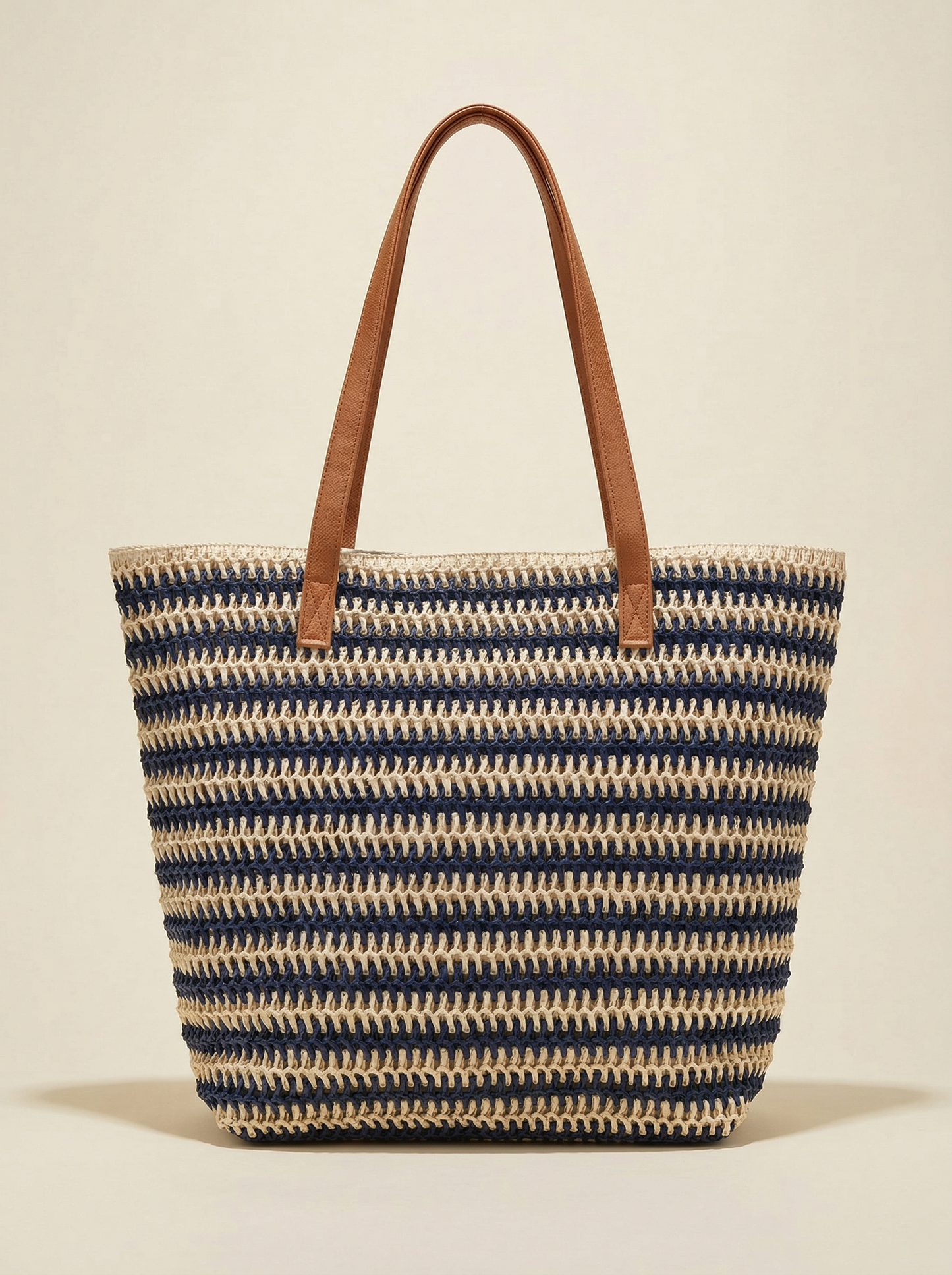 Artisanal Handwoven Large Tote for Summer Vacation