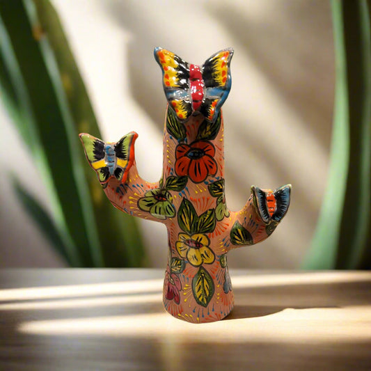 aCactus Statue | Colorful Handmade Mexican Art