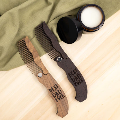 Wooden Beard Comb – Best Dad Ever