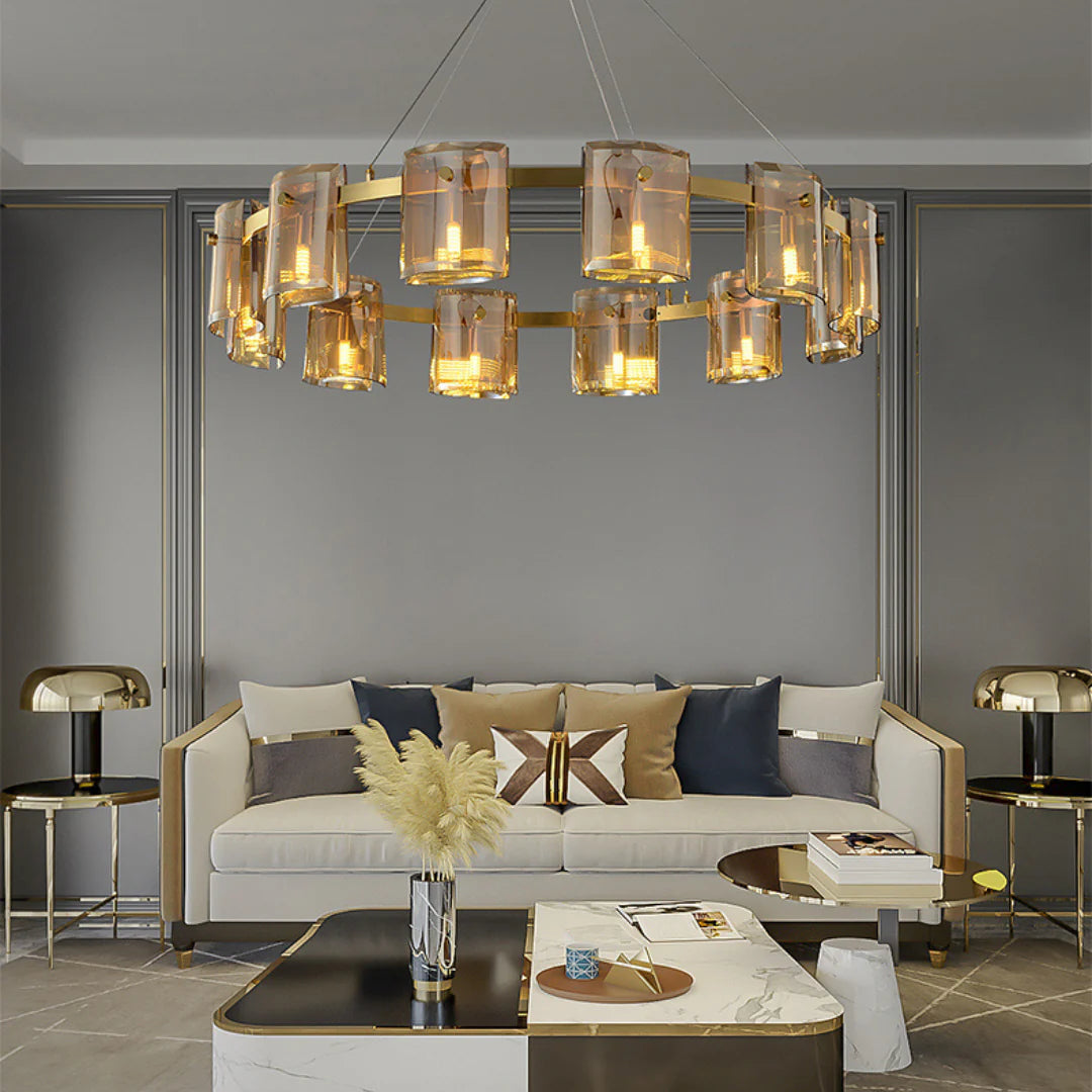 Circular Corlota Glass Chandelier