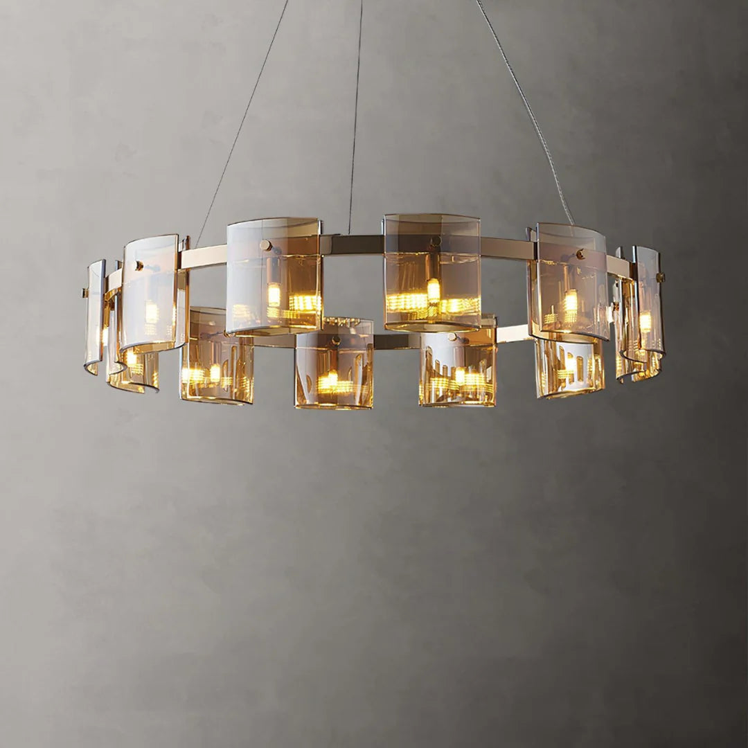 Circular Corlota Glass Chandelier