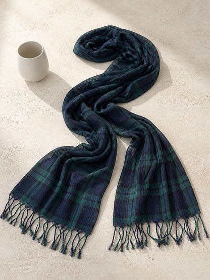 Cotton Linen Lightweight Soft Scarf
