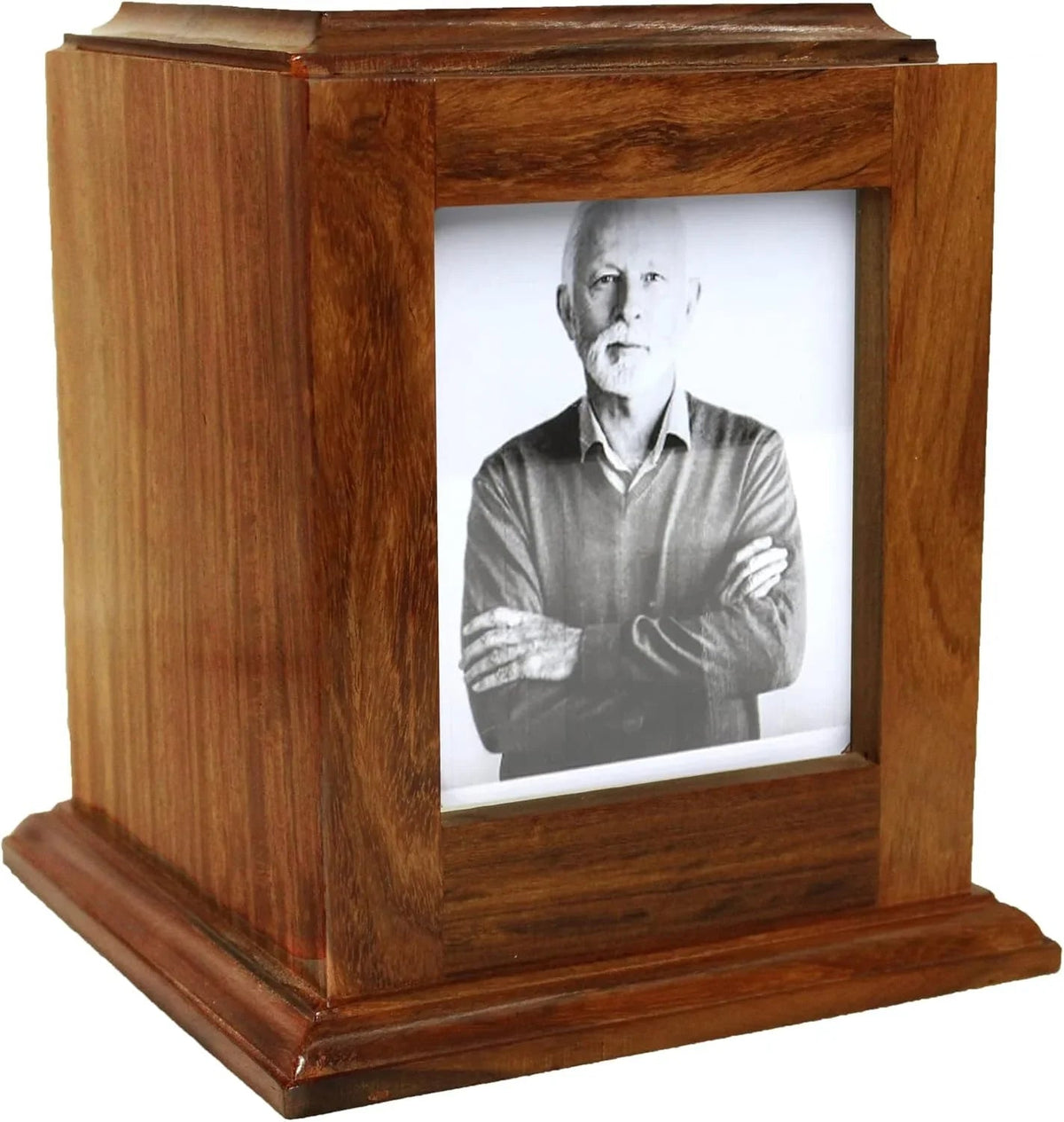 Portrait Urn with Photo Total Size 7"x7"x8"