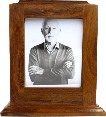 Portrait Urn with Photo Total Size 7"x7"x8"