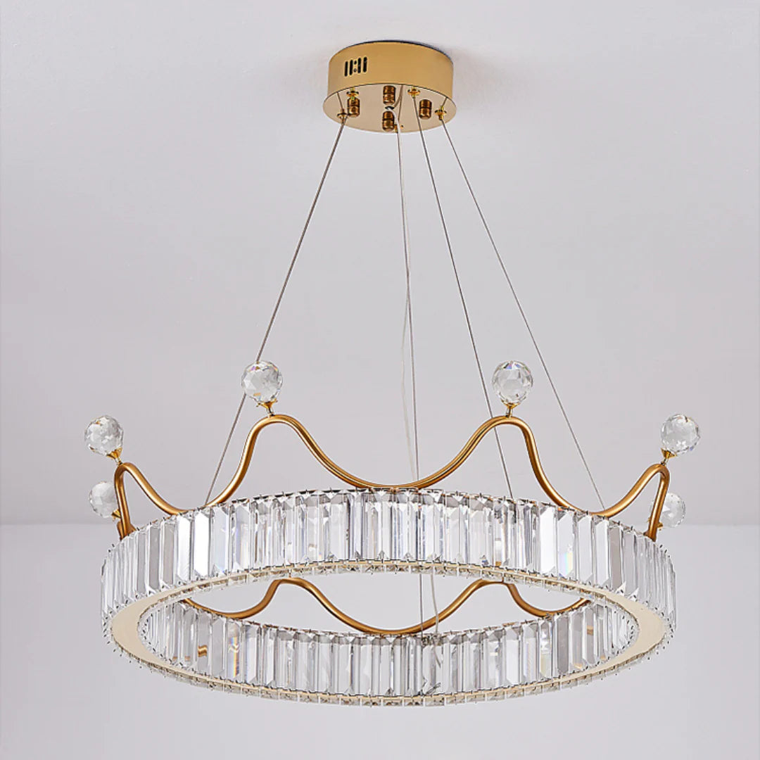 Crown Crystal Round Crystal Chandelier