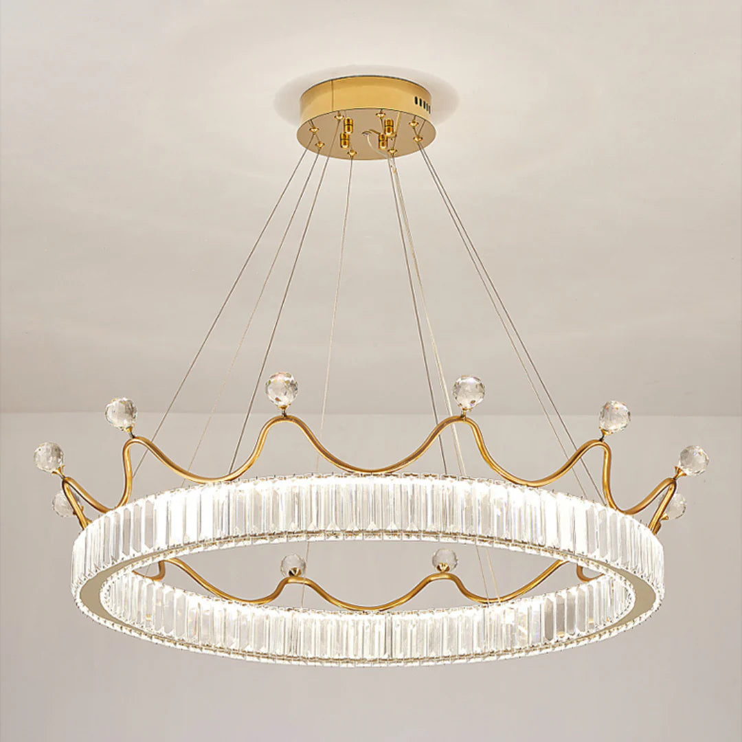 Crown Crystal Round Crystal Chandelier