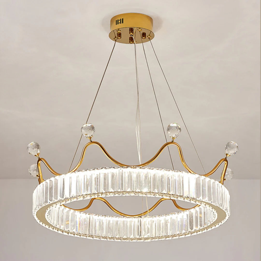 Crown Crystal Round Crystal Chandelier