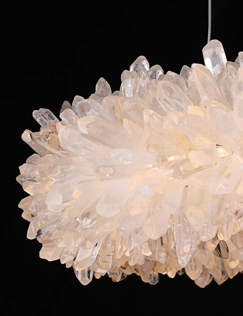 Crystal Brass Round Chandelier