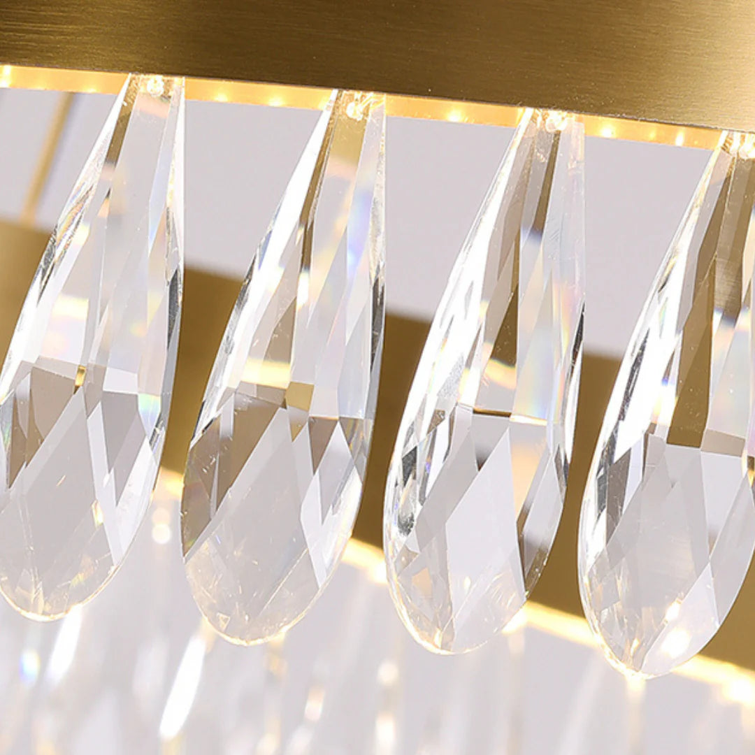 Golden Ring Crystal Light Luxury Chandelier