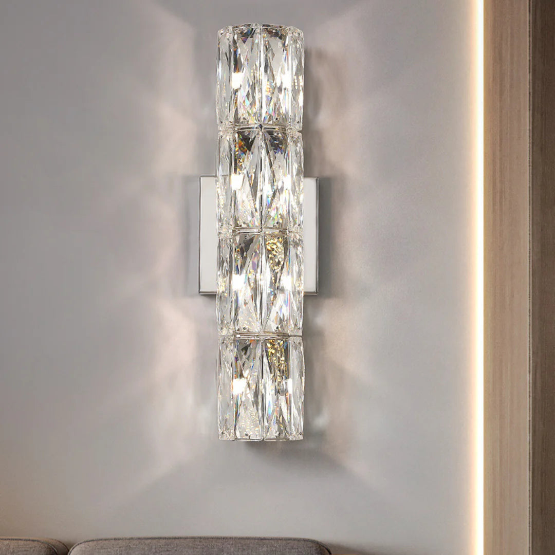Cylindrical Crystal Wall Lamp