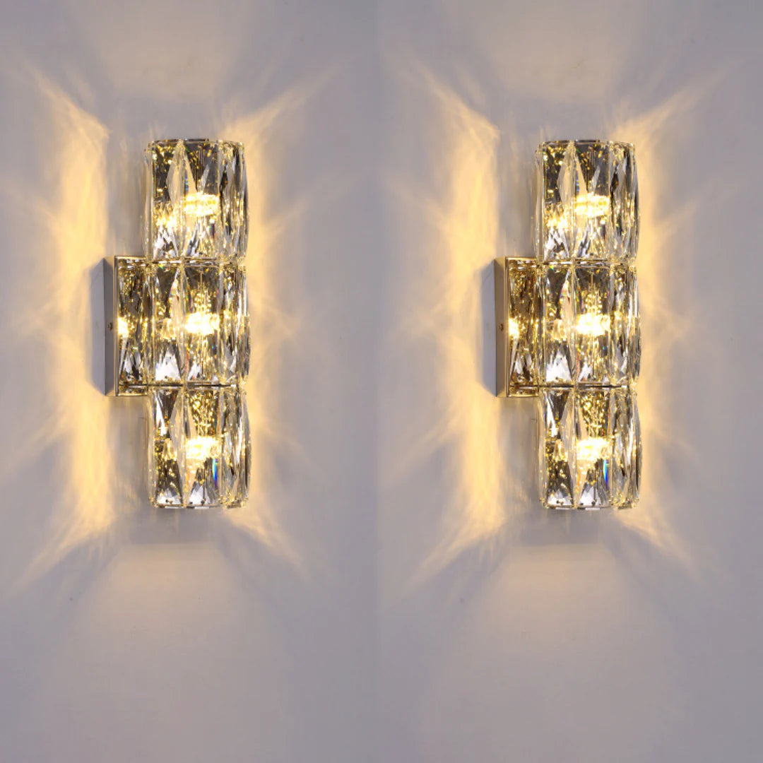 Cylindrical Crystal Wall Lamp