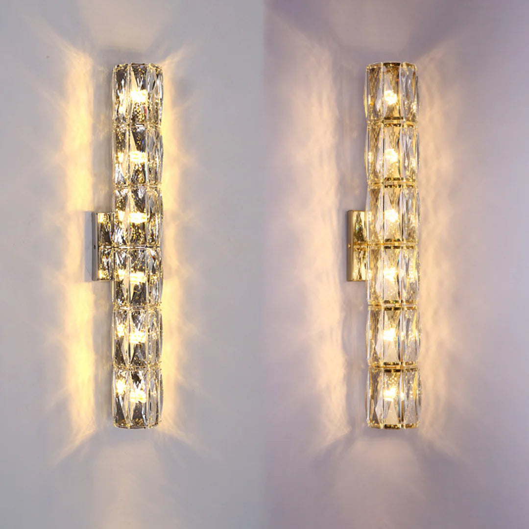 Cylindrical Crystal Wall Lamp