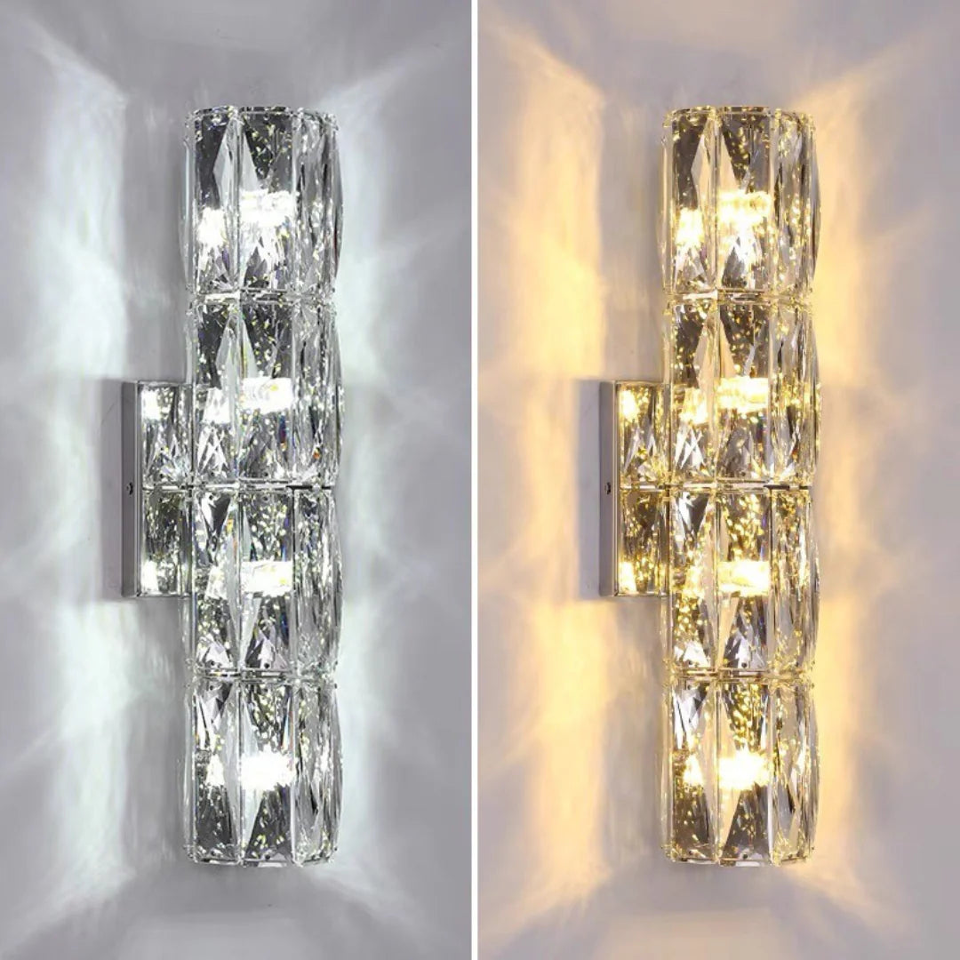 Cylindrical Crystal Wall Lamp
