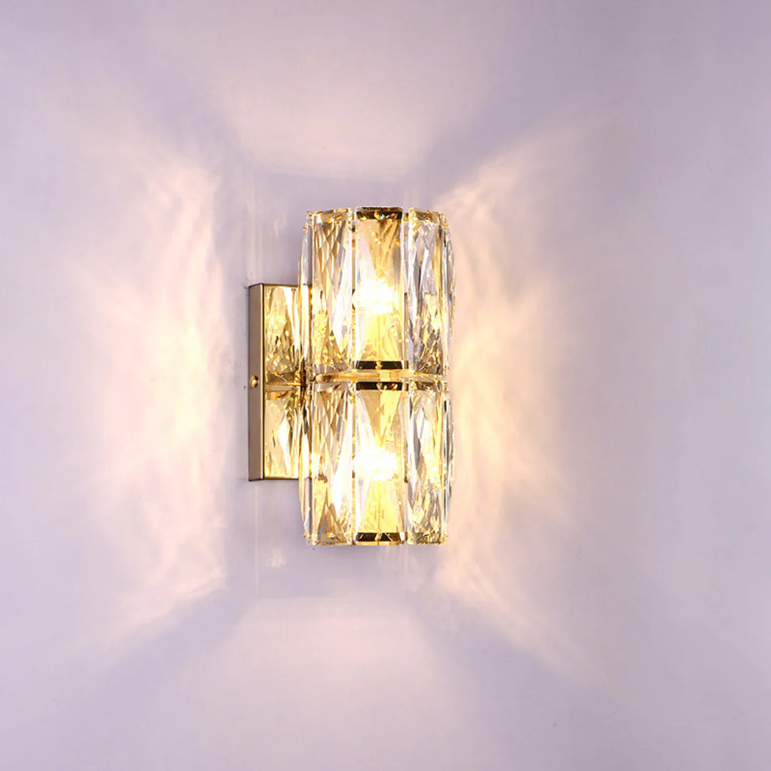 Cylindrical Crystal Wall Lamp
