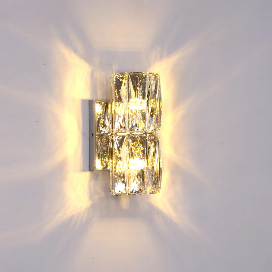 Cylindrical Crystal Wall Lamp