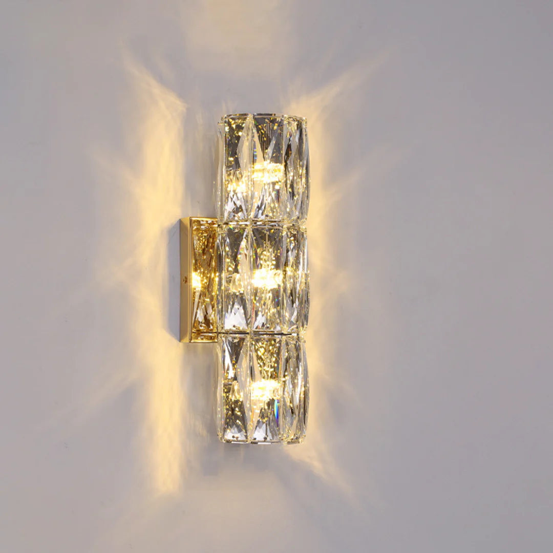 Cylindrical Crystal Wall Lamp