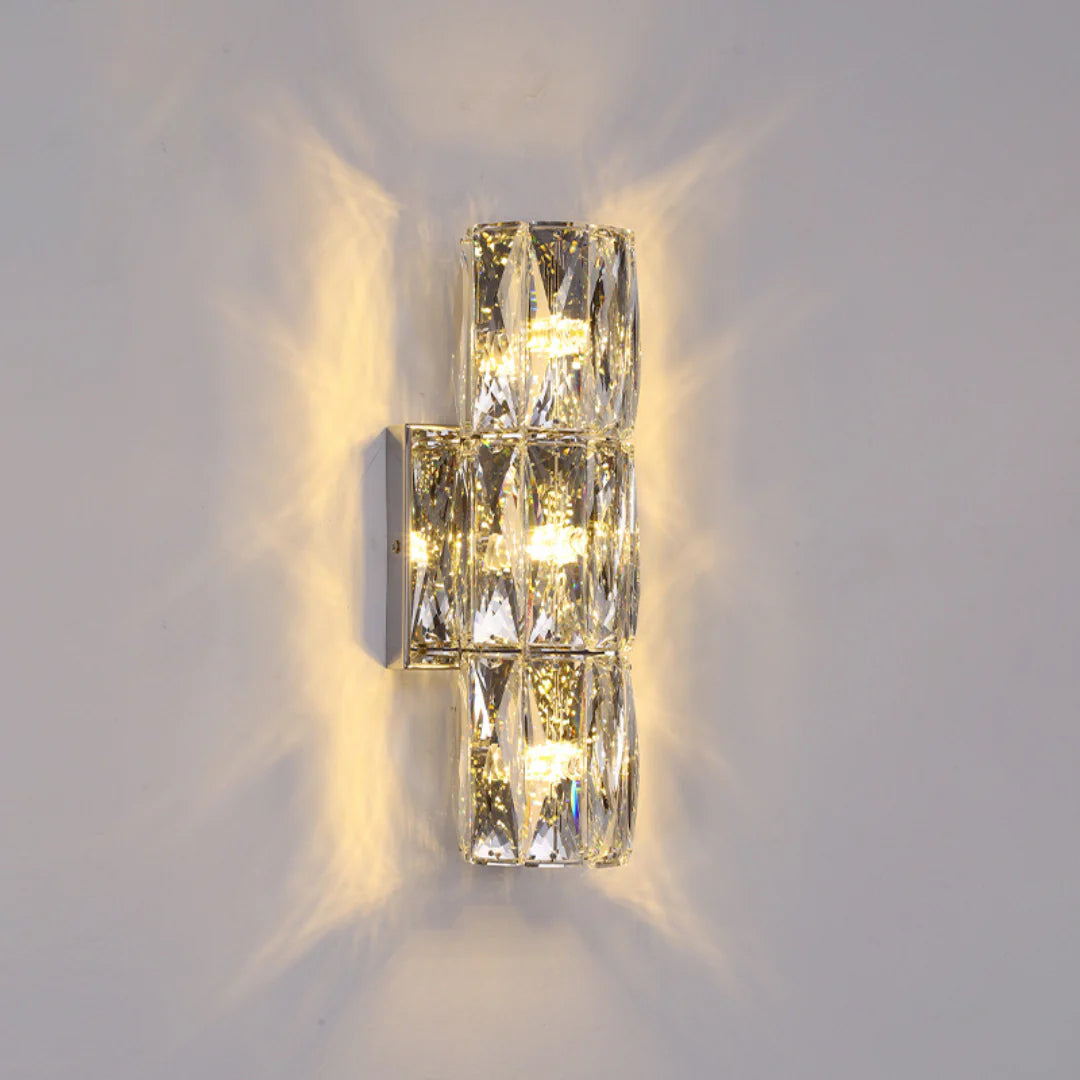 Cylindrical Crystal Wall Lamp