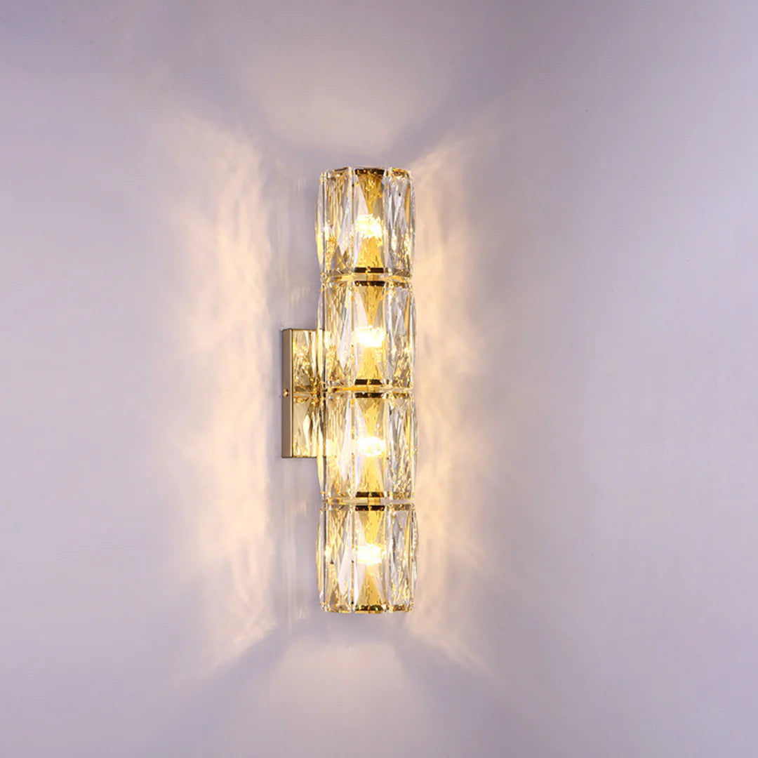 Cylindrical Crystal Wall Lamp