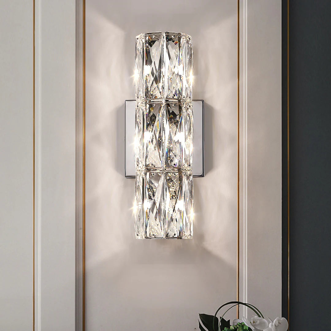 Cylindrical Crystal Wall Lamp
