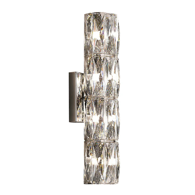 Cylindrical Crystal Wall Lamp