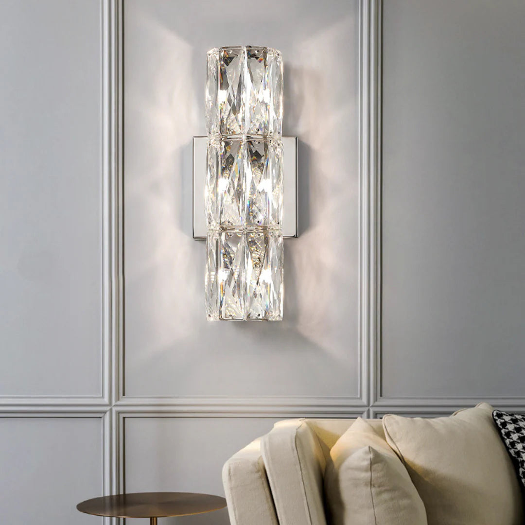 Cylindrical Crystal Wall Lamp