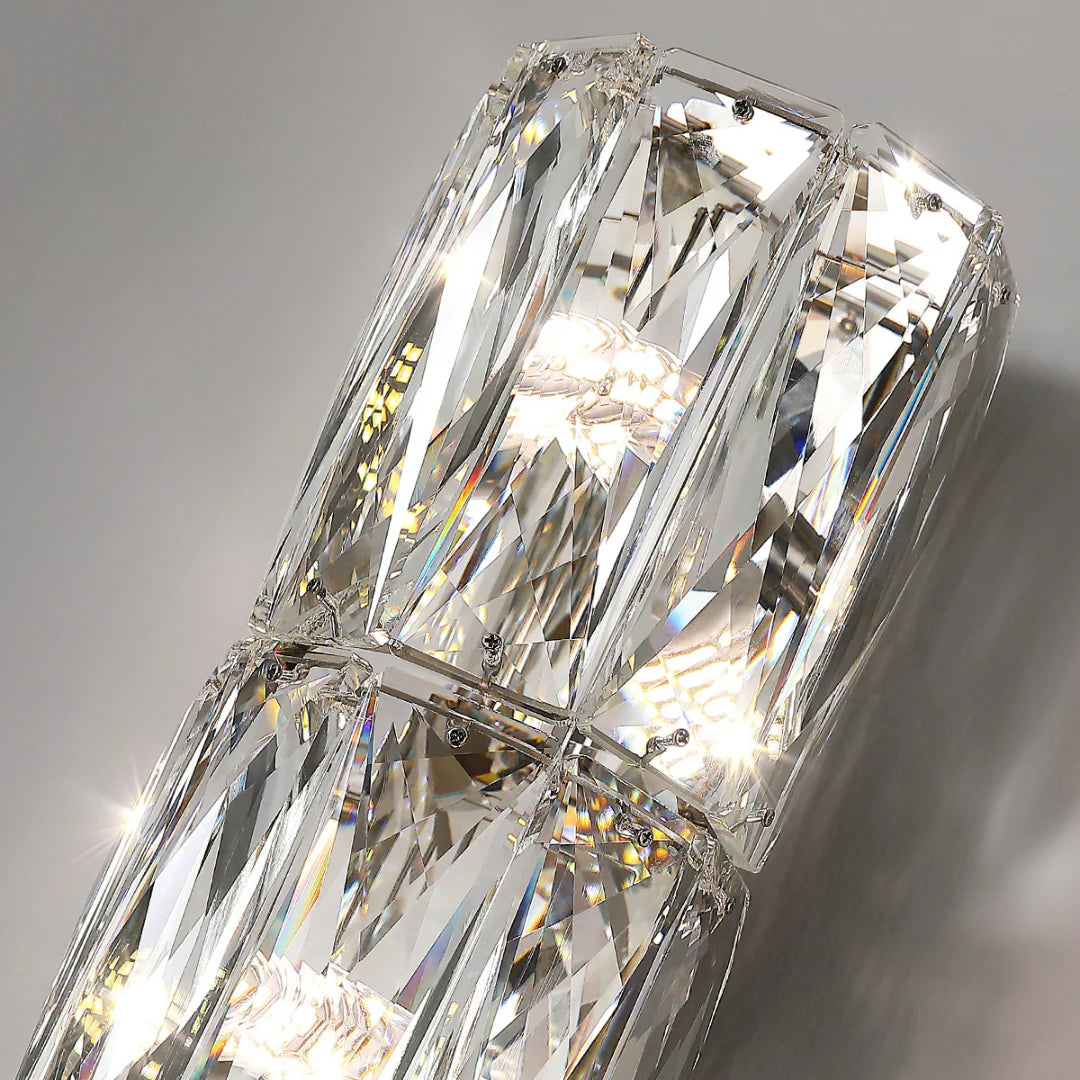 Cylindrical Crystal Wall Lamp