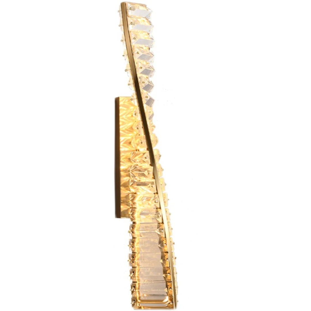 Dna Double Helix Crystal Wall Light