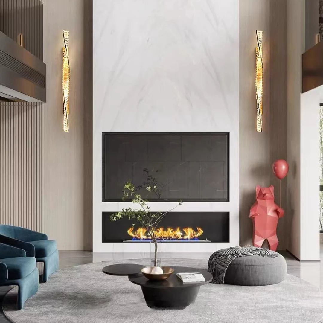 Dna Double Helix Crystal Wall Light