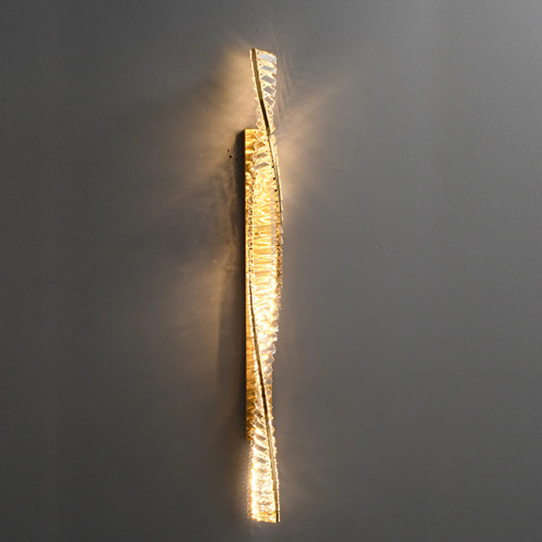 Dna Double Helix Crystal Wall Light