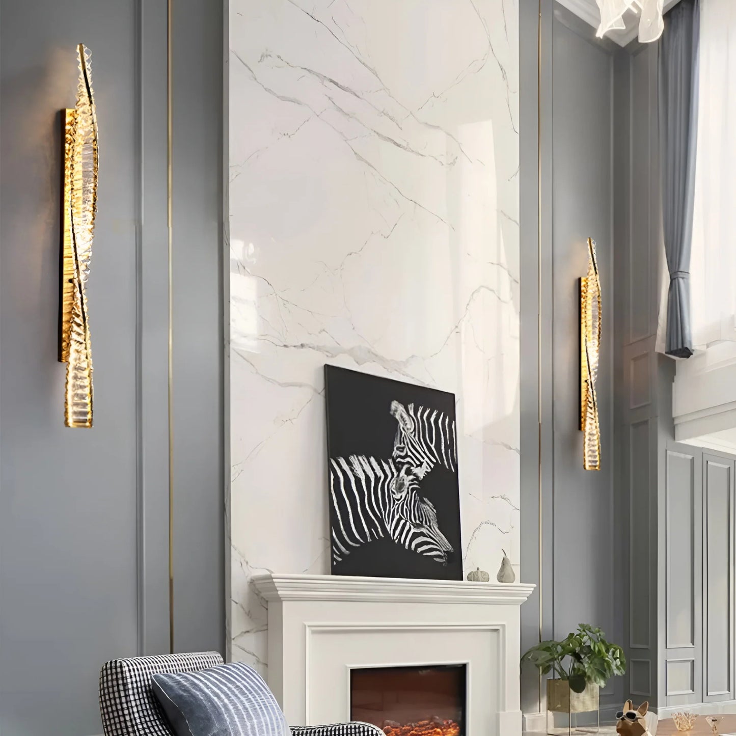 Dna Double Helix Crystal Wall Light